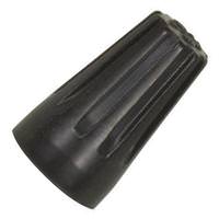 Satco Black Wire Connector with Spring Insertss