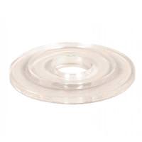 Satco 1.3" 1/8 IP Clear Crystal Washer with Lip