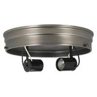 Satco 8" 2-Light Brushed Nickel Ceiling Pan
