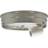Satco 6" 1-Light Brushed Nickel Ceiling Pan