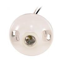 Satco 4.5" On-Off Pull Chain White Ceiling Receptacle