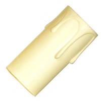 Satco 2" Plastic Drip Ivory Candle Cover