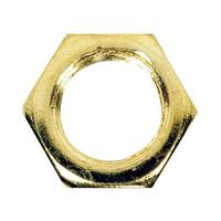 Satco 0.5" 1/8 IP Brass Plated Steel Locknut
