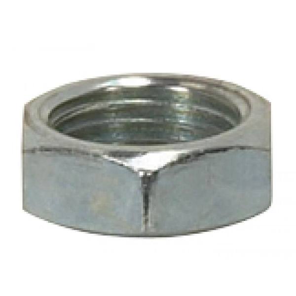 0.5" 1/8 IP Zinc Plated Silver Locknut 