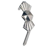 Satco 0.4" Small Silver Bow-Tie Clip
