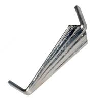 Satco 0.4" Large Silver Bow-Tie Clip
