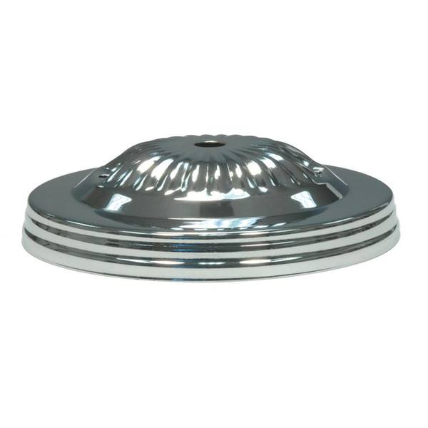 5" Polished Nickel Ribbed Canopy Kit