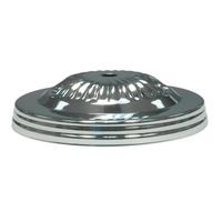 Satco 5" Polished Nickel Ribbed Canopy Kit