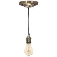 Satco 5"Antique Brass Ribbed Canopy Kit 