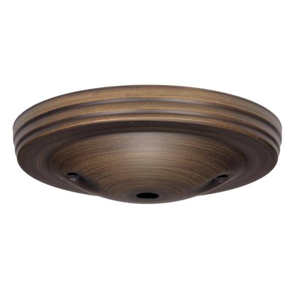 5" Dark Antique Brass Smooth Canopy Kit