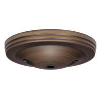 Satco 5" Dark Antique Brass Smooth Canopy Kit