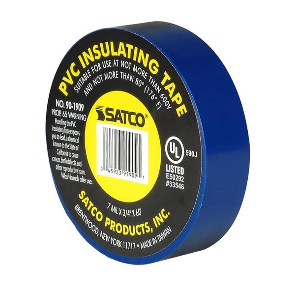 60' Blue PVC Insulating Electrical Tape
