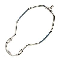 Satco 7" 1/4-27 Thread Polished Nickel Steel Heavy Duty Harp