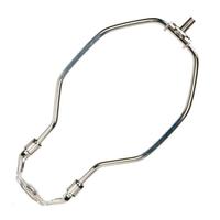 Satco 8" 1/4-27 Thread Polished Nickel Steel Heavy Duty Harp