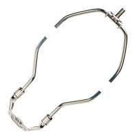 Satco 9" Polished Nickel Steel Heavy Duty Harp