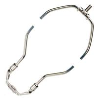 Satco 8.5" 1/4-27 Thread - Polished Nickel Steel Heavy Duty Harp