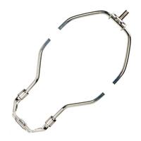 Satco 9.5" 1/4-27 Thread Polished Nickel Steel Heavy Duty Harp