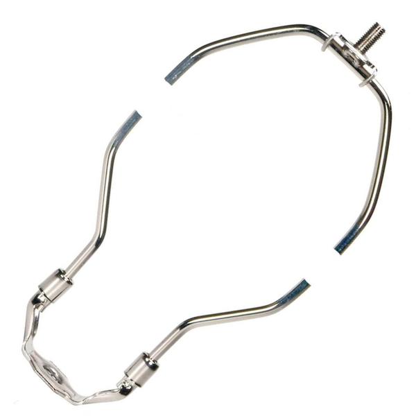 10.5" 1/4-27 Thread Polished Nickel Steel Heavy Duty Harp