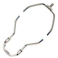 Satco 10.5" 1/4-27 Thread Polished Nickel Steel Heavy Duty Harp