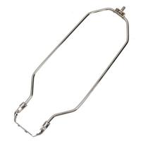 Satco 11.5" 1/4-27 Thread Polished Nickel Steel Heavy Duty Harp