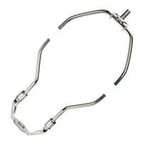 Satco 12.5" 1/4-27 Thread Polished Nickel Steel Heavy Duty Harp