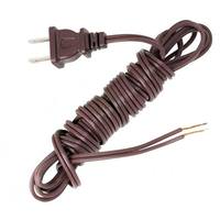 Satco 12' Molded Polarized Brown Cord Set