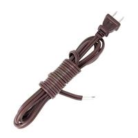 Satco 8' Molded Plug Full Tinned Brown Cord Set