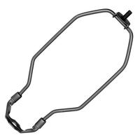 Satco 8" 1/8 IP Light Duty Dark Antique Brass Steel Lamp Harp