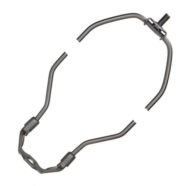 9" 1/8 IP Light Duty Dark Antique Brass Steel Lamp Harp