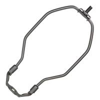 Satco 7" 1/8 IP Heavy Duty Dark Antique Brass Lamp Harp