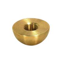 Satco 0.5" 8/2 Tap Unfinished Brass Half Ball