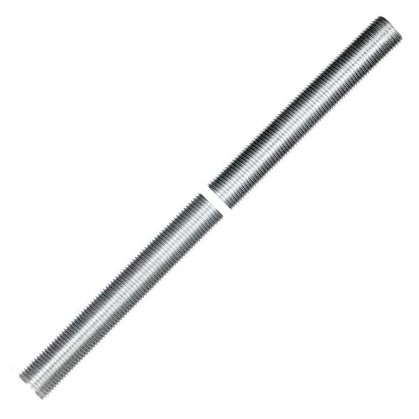 14" 1/8 IP Zinc Plated Silver Steel Nipple