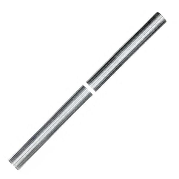20" 1/8 IP Zinc Plated Silver Steel Nipple