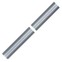 Satco 8" 1/4 IP Zinc Plated Silver Steel Nipple