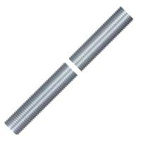 Satco 9" 1/4 IP Zinc Plated Silver Steel Nipple