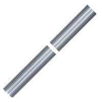 Satco 10" 1/4 IP Zinc Plated Silver Steel Nipple