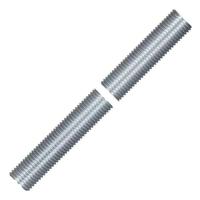 Satco 11" 1/4 IP Zinc Plated Silver Steel Nipple