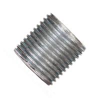 Satco 0.6" 3/8 IP Zinc Plated Silver Steel Nipple