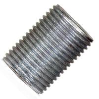 Satco 0.9" 3/8 IP Zinc Plated Silver Steel Nipple