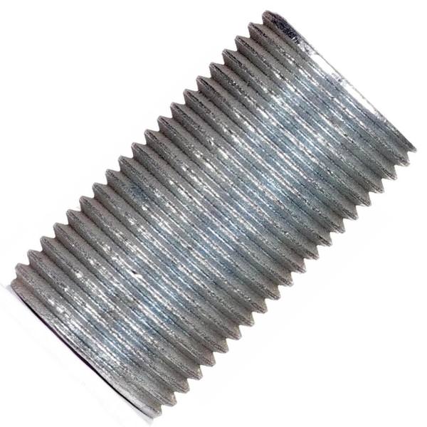 1.3" 3/8 IP Zinc Plated Silver Steel Nipple