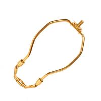 Satco 6" Heavy Duty 1/8 IP  Polished Steel Brass Lamp Harp