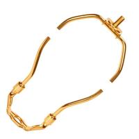 Satco 6.5" Heavy Duty 1/8 IP Heavy Duty Polished Brass Steel Lamp Harp