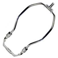 Satco 6" 1/8 IP Heavy Duty Polished Nickel Steel Lamp Harp