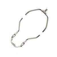 Satco 7.8" 1/8 IP Light Duty Polished Nickel Steel Lamp Harp