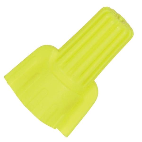 Yellow Wing Nut Wire Connector With Spring