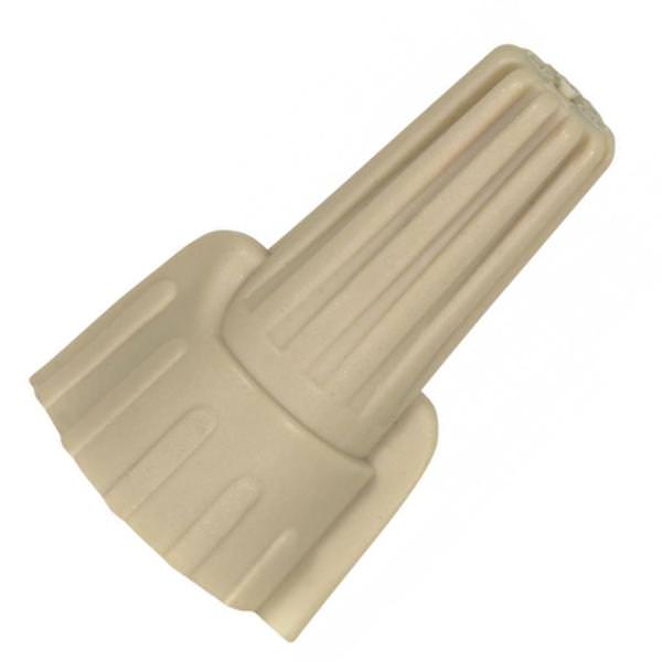 2.8" Brass Plated Steel Wing Nut Wire Connector With Spring Inserts