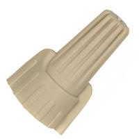 Satco 2.8" Brass Plated Steel Wing Nut Wire Connector With Spring Inserts