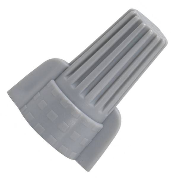 Gray Wing Nut Wire Connector With Spring Inserts