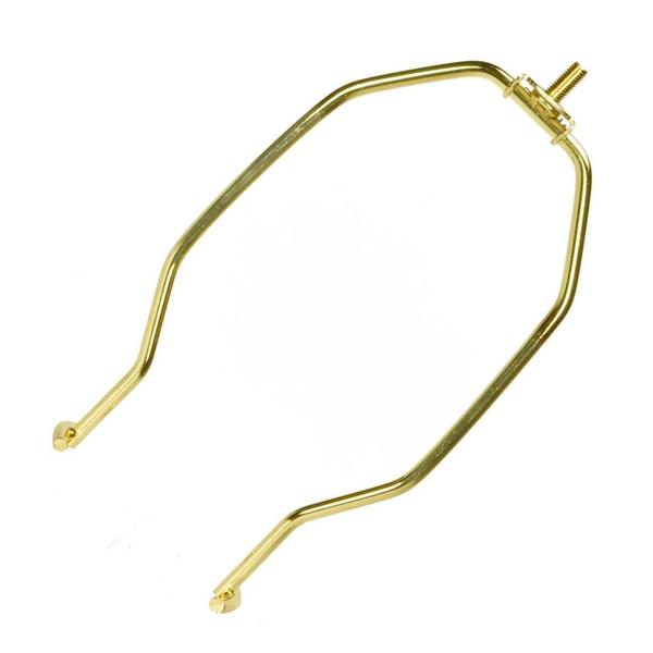 7" Heavy Duty Polished Brass Steel Lamp Harp 