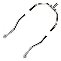 Satco 8" Heavy Duty Polished Nickel Steel Lamp Harp